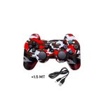 CRK TECH Ps3 Dual-shock Gamepad Yeni Nesil Kol Desenli Joystıck Oyun Kolu PC + 1.5 MT Şarj Kablosu HEDİYE