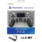 Crk Teknoloji Playstation Dualshock 4 Uyumlu V2 Ps4 Gamepad Yenilenmiş Oyun Kolu Pc + Ps4 ( 1.5mt Şarj Kablosu) - Mat Siyah