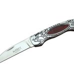 CRKT CR 0124 RD Kamp Çakı 20 cm - Metal Desenli Sap, Kılıflı, Kutulu