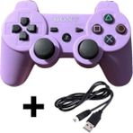 Crktech Ps3 Dualshock Gamepad Yeni Nesil Kol Controller Oyun Kolu Pc + Ps3 + 1.5 mt Şarj Kablosu - Pembe