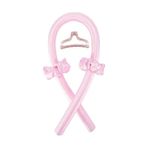 Croc 1290 Pembe Isısız Saç Şekillendirme Seti Saten Gece Bigudisi Saç Sosisi Pembe
