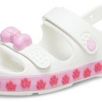 Crocband Cruiser Sandalet, Beyaz/Pembe Tüvit, 7 Toddler