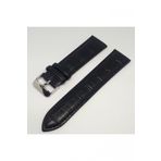 Croco Suni Deri Saat Kordonu Siyah 20Mm
