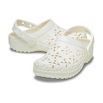 crocs 210943-0WV CLASSIC FLORAL CUT OUT CLOG ÇOCUK TERLİK SANDALET