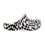 Crocs 210990-103 Siyah Beyaz Classic Warped Checker Çocuk Terlik