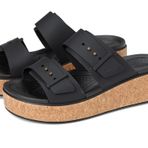 Crocs Brooklyn mantar tokalı kadın sandaleti, Siyah, 38/39 EU