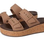 Crocs Brooklyn mantar tokalı kadın sandaleti, Sütlü çikolata, 34/35 EU