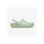 Crocs Classic Floral Cut Out Clog Kadın Yeşil Terlik