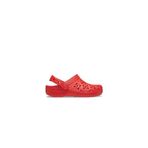 Crocs Classic Floral Cut Out Clog T Çocuk Terliği 210944-6ZR Kırmızı, 23-24
