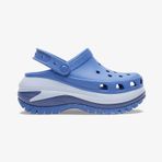Crocs Classic Mega Crush Kadın Mavi Terlik Düz 207988 Mavi