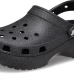 Crocs Classic Platform Clogs W – Kadın – Yüksek tabanlı terlikler, Siyah, 37 EU