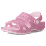 Crocs Çocuk Classic Glitter Pembe Sandalet, 24-25, 207983-6ZWPink Milk, Pink Milk, Unisex Çocuk