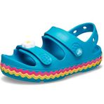 Crocs Çocuk Crocband Cruiser Sandalet, 34-35, 211028-4WG, Mavi, Unisex Çocuk