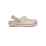 Crocs Crocband Bej Kırmızı Çizgili Çocuk Terlik