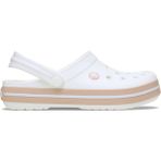 Crocs Crocband Sandalet Kauçuk Malzeme ile Rahat ve Su Dostu Tasarım 11016 - Beyaz - Pudra