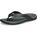Crocs Erkek Coast Flip Plaj Terliği, 45-46, 5003367945, Siyah - Gri