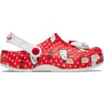 Crocs Hello Kitty Kız Çocuk Terlik 210577 Kırmızı Renkli Classic Clog T Hafif ve Rahat Kullanım - Kırmızı - Beyaz