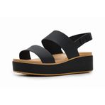 Crocs Kadın Brooklyn Mat Wrap Düşük Kama Sandalet, Siyah Kaju, 36 EU