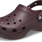 Crocs Kadın Classic Platform Clog W Sandalet, Dark Cherry, 45-46