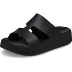 Crocs Kadın Getaway Platform H-Strap Sandalet, siyah, 38/39 EU