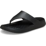 Crocs Kadın Kaçış Üçgen Parmak Arası Terlik, Siyah/Siyah, 8