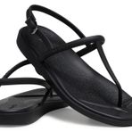 Crocs Miami kadın parmak arası sandalet, Siyah, 39 EU