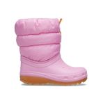 Crocs Pembe Kız Çocuk Yağmur Botu Classic Neo Puff Boot K