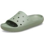 Crocs Üniseks Classic Slide V2 Sürgülü Sandalet, Yosun, 46/47 EU