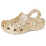 Crocs Üniseks Çocuk Klasik Iridescent Parıltılı Terlik K, Kum Taşı, 27/28 EU