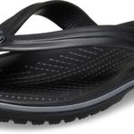 Crocs Üniseks Crocband Flip Parmak Arası Terlik, Siyah arduvaz grisi, 37/38 EU
