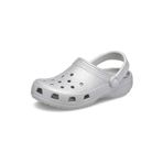 Crocs Üniseks Yetişkin Klasik Parıltılı Terlik, Gümüş Işıltılı, 36/37 EU