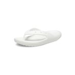 Crocs Uniseks-Yetişkin Klasik Parmak Arası Terlik 2.0, Kadın ve Erkek Sandalet, Beyaz, 43/44 EU