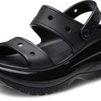 Crocs Uniseks-Yetişkin Mega Crush Sandalet, Siyah, 37/38 EU