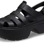 Crocs Uniseks-Yetişkin Stomp Balıkçı Sandalet Topuklu, Siyah, 38/39 EU