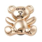 Crocs Unisex Altın Teddy Bear Ayakkabı Tılsımları-Tek Beden (10011085), Altın, One Size
