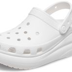 Crocs Unisex Classic Crush Clog Sandalet, White, 37-38