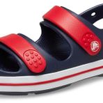 Crocs Unisex Çocuk Crocband Cruiser Sandal K/T Navy/Varsity Red Terlik, Navy/Varsity Red, 30/31 EU