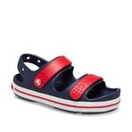 Crocs Unisex Crocband Cruiser T çocuk sandaleti, Lacivert Varsity Red, 23/24 EU