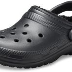 Crocs Unisex Yetişkin Classic Lined Clog Sandalet Black/Black 37-38 EU