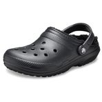 Crocs Unisex Yetişkin Classic Lined Clog Sandalet Black/Black 41-42 EU