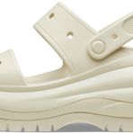 Crocs Unisex Yetişkin Mega Crush Sandalet, Kemik, 13 Women/11 Men