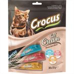Crocus 30x15 gr Çoklu Tavuklu Ton Balıklı Somonlu Krema Kedi Ödülü