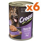 Crocus Dana Etli Sos İçinde Parça Etli 6x400 gr Köpek Konservesi
