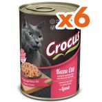 Crocus Kuzu Etli Sos İçinde Parça Etli 6x400 gr Kedi Konservesi