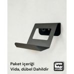 Crodle 1 Adet Duvara Monte Edilebilen Ps5 Ps4 Xbox Joystick Controller Tutucu Gamepad Stand Gaming Aksesuar - Siyah