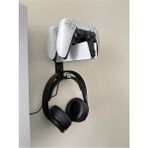 Crodle Ps5 Dualsense Şarj Istasyonu Için Duvar Standı Joystick Konsol Tutacağı ve Kulaklık Standı