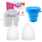 CROING 2pcs Menstrual Kaplar (Beyaz)