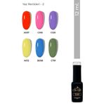 CROJE KALICI OJE 6 adet Yaz Rengi Kalıcı Oje Seti (12 ML) (Set 2)