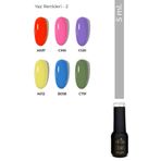 CROJE KALICI OJE 6 Adet Yaz Rengi Kalıcı Oje Seti (5 ML) (Set 2)