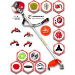 Cros Lombard İtaly Torvela 548X Yan Tipi Benzinli Ot Çalı Çim Biçme Tırpanı+ 12 Pcs Setli Halı Yıkamalı